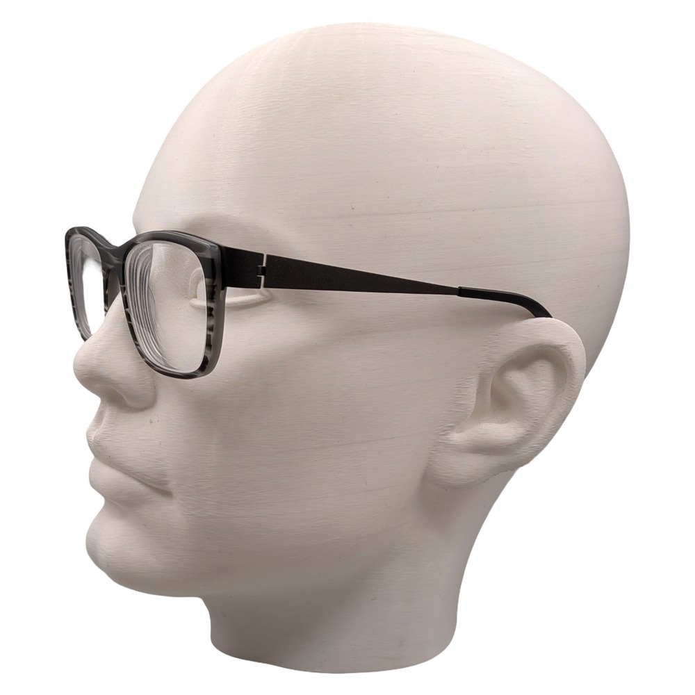 Bevel 2529 Rusty GWM Eyeglasses Gray Striped Titanium Frame 54-19-145 Japan - Picture 2 of 5